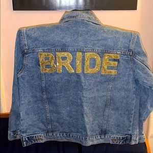 ASAP Denim and sequin “Bride” jean jacket